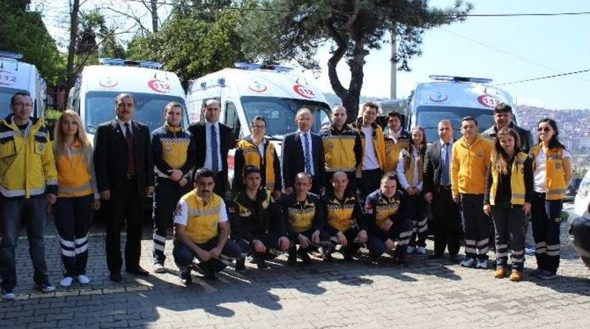 Zonguldak’ta 9 Yeni Ambulans Göreve Başladı