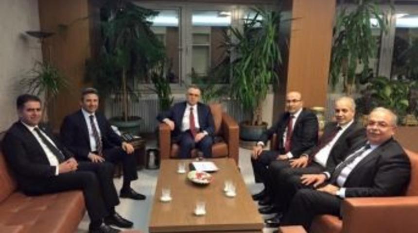 Adıyaman Heyeti Maliye Bakanı İle G&ouml;r&uuml;şt&uuml;