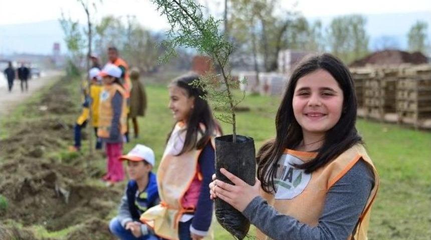 Y&uuml;z&uuml;nc&uuml; Yıl Bulvarı&rsquo;na 4 Bin 350 Fidan