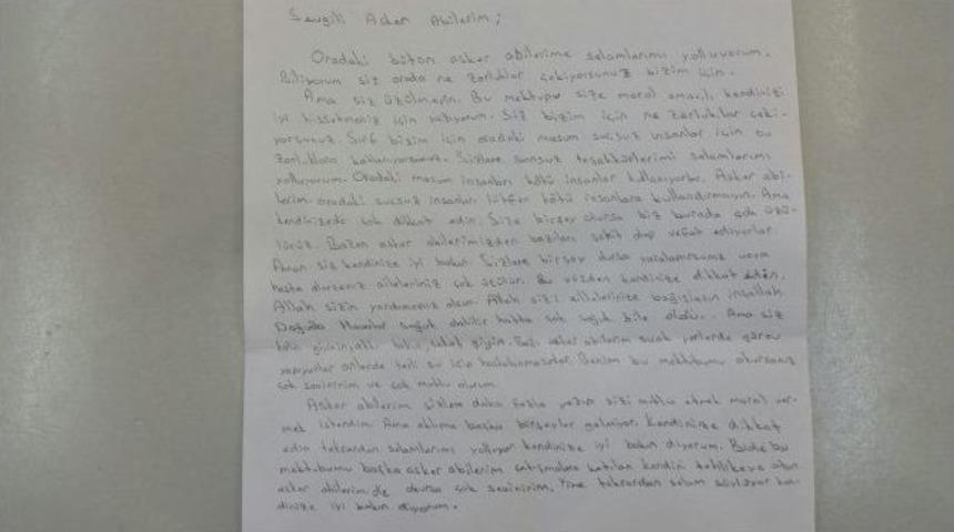 Minik &Ouml;ğrencilerden Asker Ve Polise &rsquo;anne&rsquo; Hassasiyetinde Nasihat: