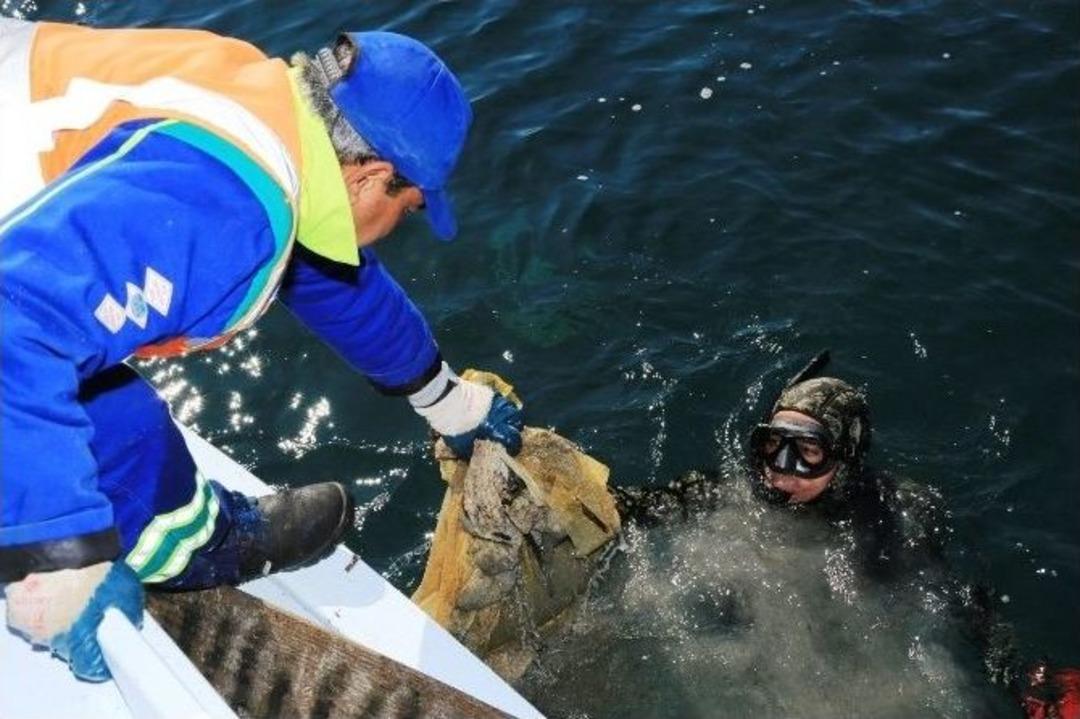 Bodrum&rsquo;da Dalgı&ccedil;lar Akyarlar Koyunu Temizledi