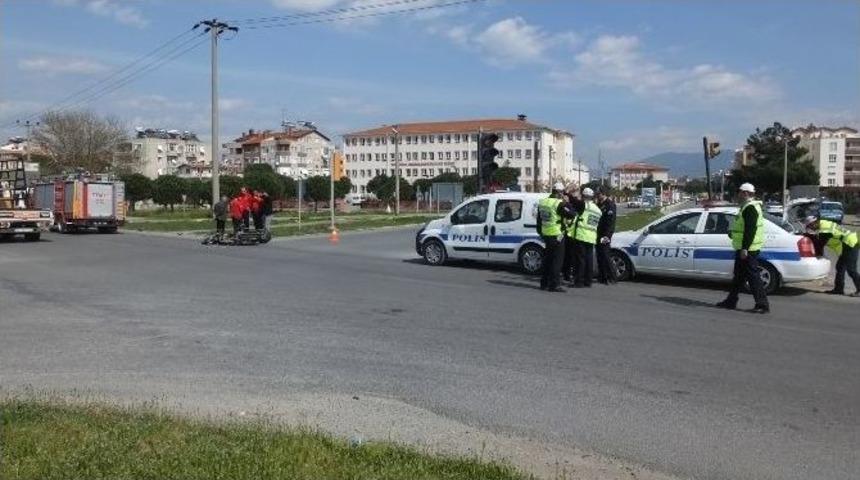 Burhaniye&rsquo;de Kaza: 1 Yaralı