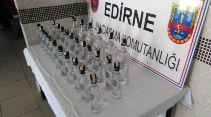 Keşan&rsquo;da Sahte İ&ccedil;ki Ele Ge&ccedil;irildi