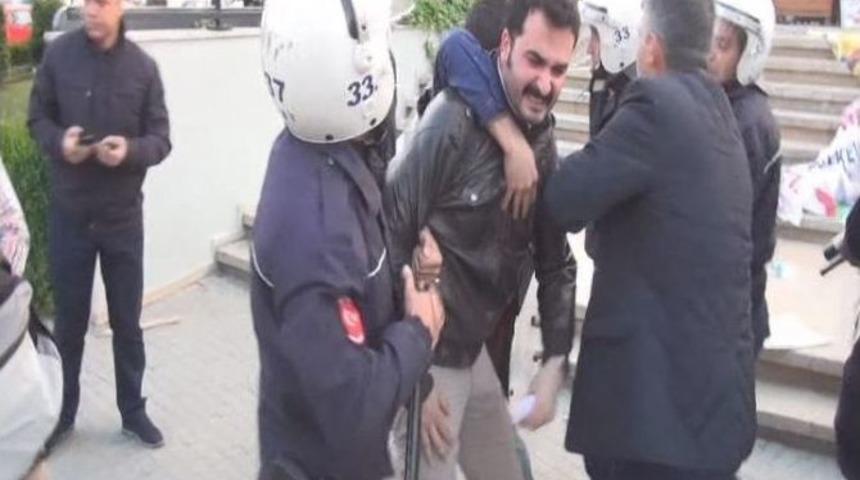 Kızıldere Protestosunda İzinsiz Y&uuml;r&uuml;y&uuml;şe Polis M&uuml;dahalesi