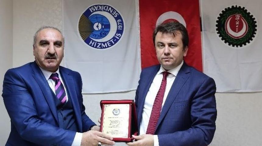 Başkan Erko&ccedil;&rsquo;tan Hizmet-iş&rsquo;e Ziyaret