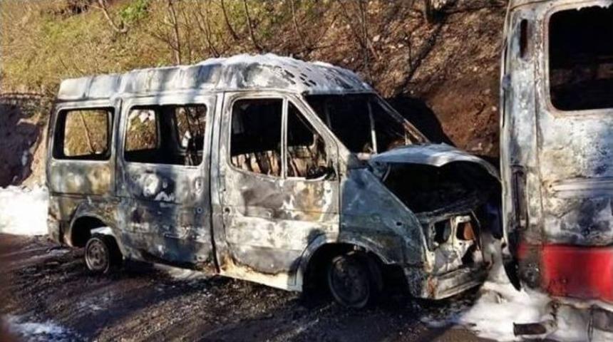 Ordu&rsquo;da İki Ara&ccedil; Kundaklandı