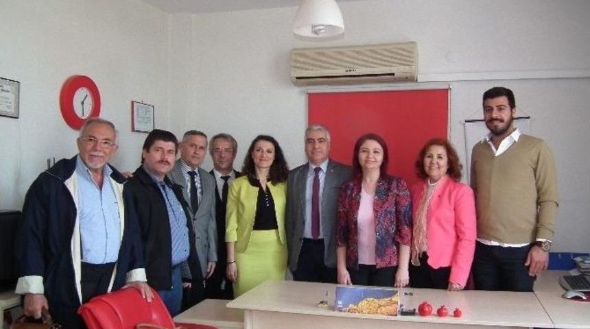 Aydın Chp&rsquo;den Agc Başkanı Semra Şener&rsquo;e Ziyaret