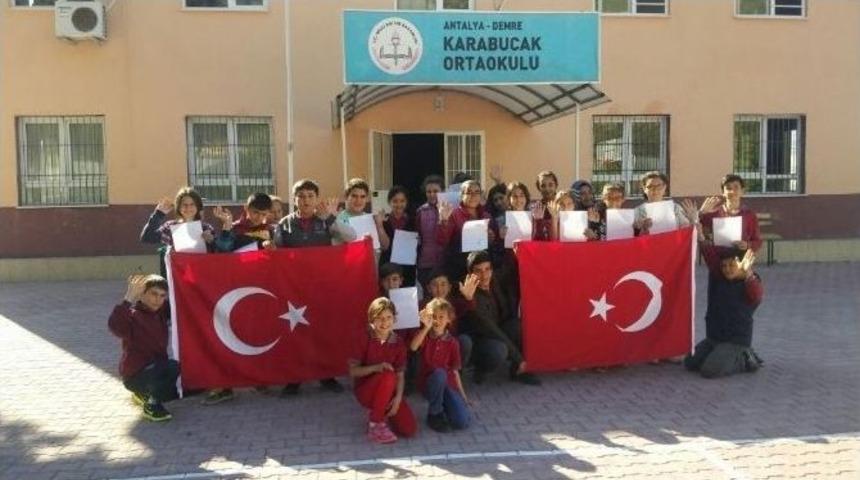 Demreli &Ouml;ğrencilerden Cizre&rsquo;deki Polis Ve Jandarma Abilerine Moral