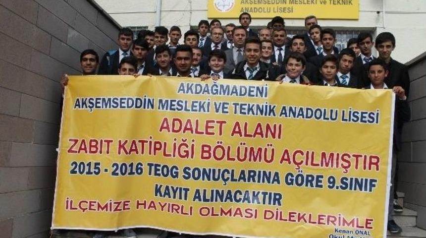 Akdağmadeni Akşemseddin Meslek Lisesinde Zabıt Katipliği B&ouml;l&uuml;m&uuml; A&ccedil;ılacak