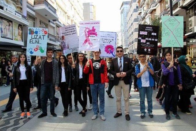 “sen İste Yeter, Kanser Çeker Gider” Yürüyüşü