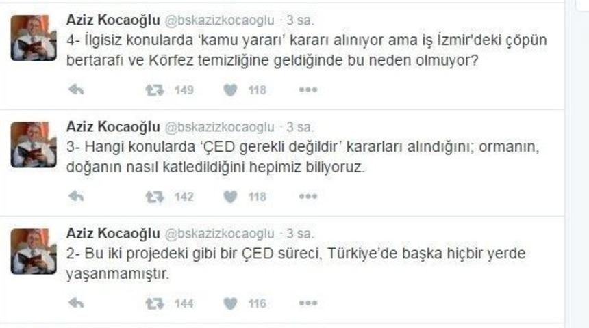 Kocaoğlu&rsquo;ndan &Ccedil;ed İsyanı