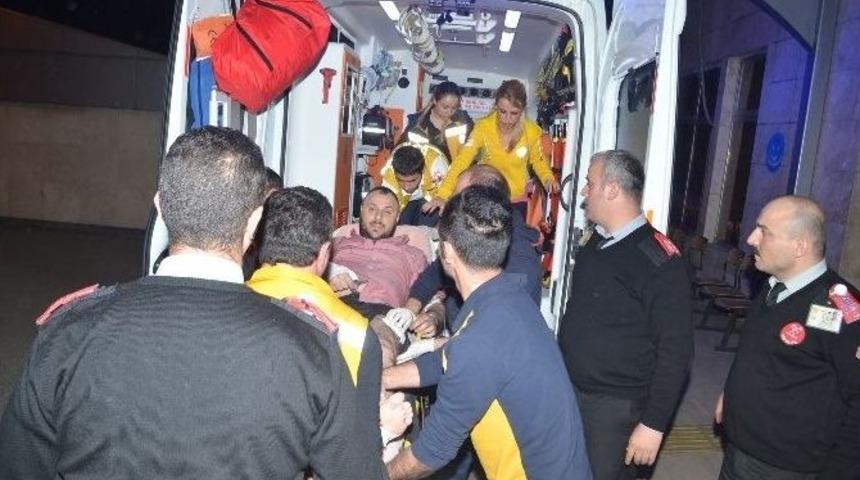 Silahla Yaralanma İhbarına Gitti Yaralı Kocası &Ccedil;ıktı