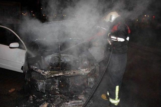 Samsun’da Otomobil Yangını