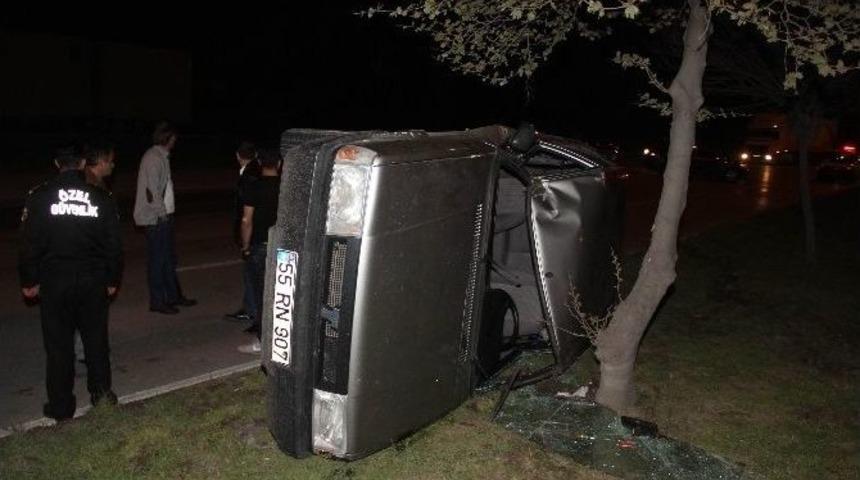 Samsun&rsquo;da Trafik Kazası: 3 Yaralı