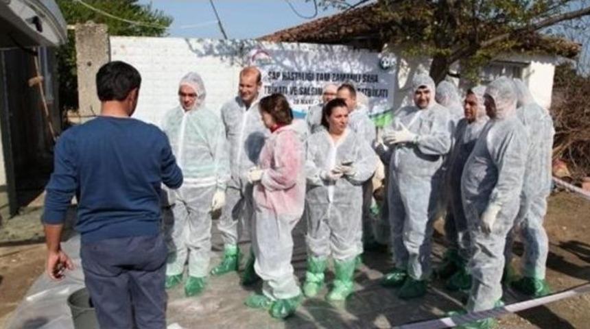 Tarım Müdürlüğünden Saha Tatbikatı