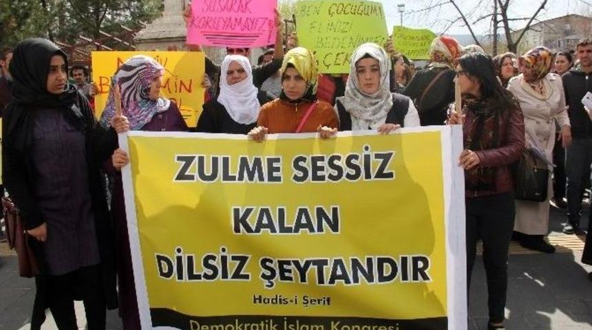 Cinsel İstismar Olayı Protesto Edildi