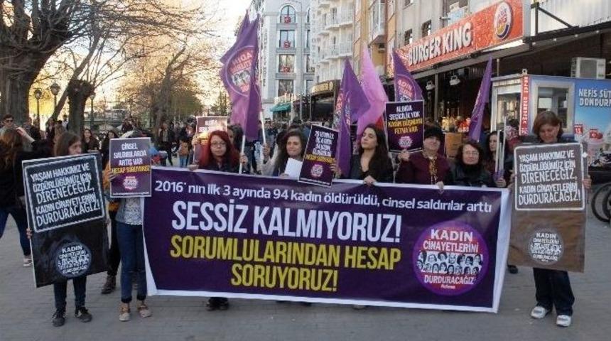 Kcdp&rsquo;den Kadın Cinayetlerine Tepki Eylemi