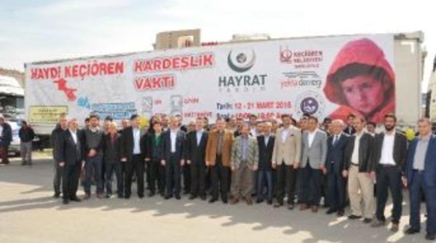Bayırbucak T&uuml;rkmenleri İ&ccedil;in Hazırlanan Yardım Tır&rsquo;ları Yola &Ccedil;ıktı