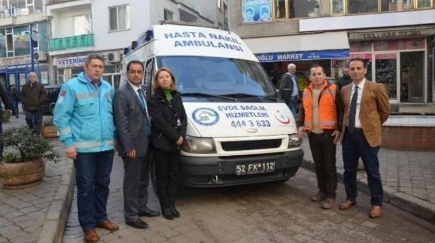 Fatsa&rsquo;da Evde Sağlık Hizmetleri Devam Ediyor