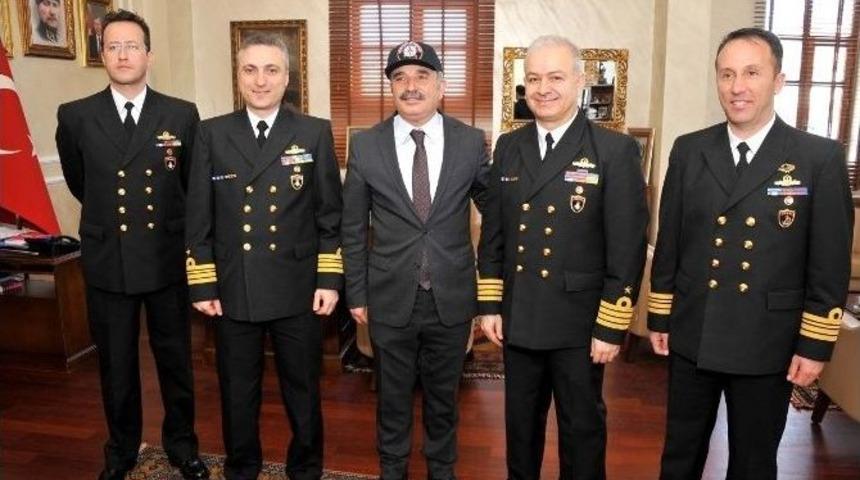 Gemi Komutanları, B&uuml;y&uuml;kşehir Belediyesi&rsquo;ni Ziyaret Etti