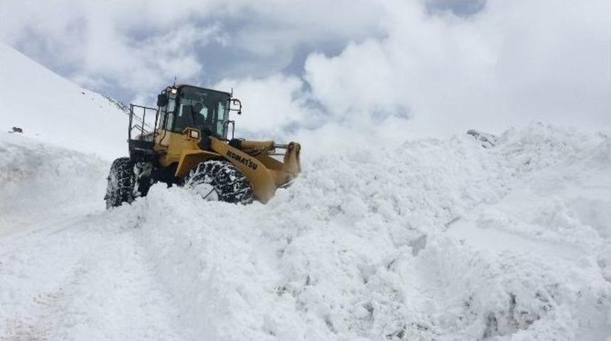 Nisan Ayında Karla M&uuml;cadele