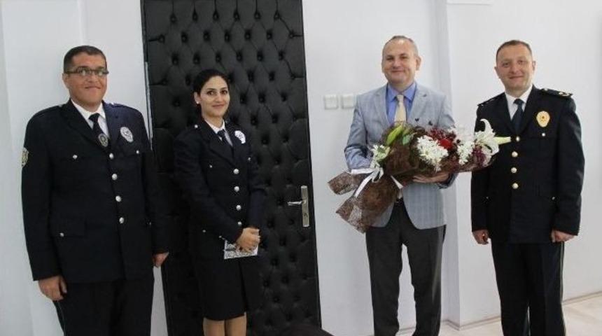 Didim Emniyet M&uuml;d&uuml;r&uuml; Sel&ccedil;uk&rsquo;tan Kaymakam Y&ouml;nden&rsquo;e Polis Haftası Ziyareti
