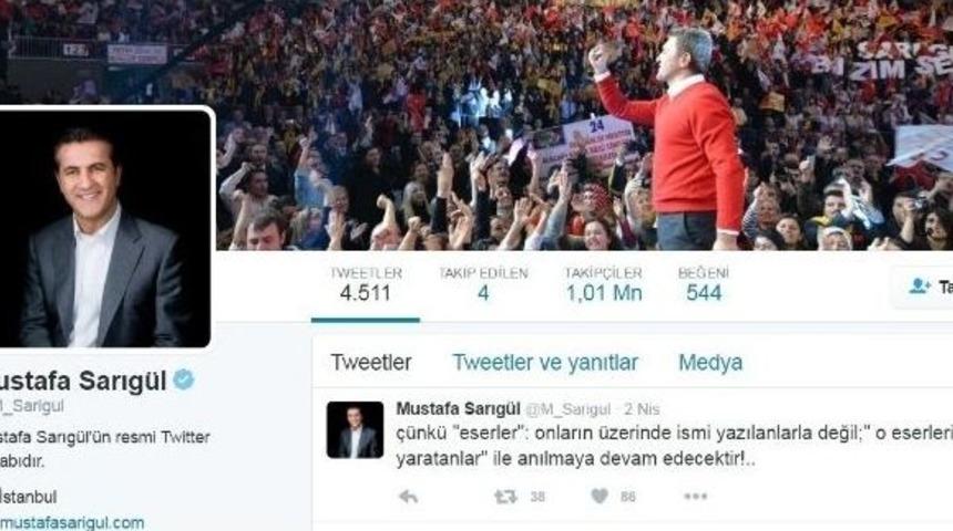 Mustafa Sarıgül’den Sitem