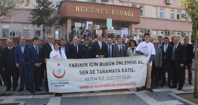 Kansere Dikkat Çekmek İçin Yürüdüler