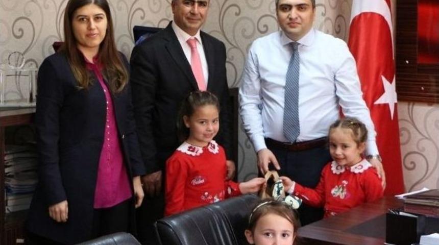 &Ouml;ğrencilerden Kaymakam Karaaslan&rsquo;a Ziyaret
