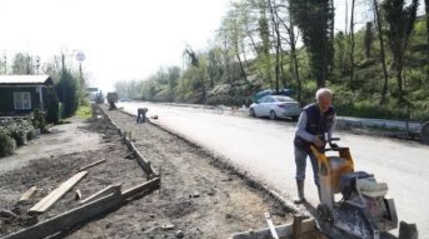 Kırkpınar Sahil Caddesi D&uuml;zenleniyor