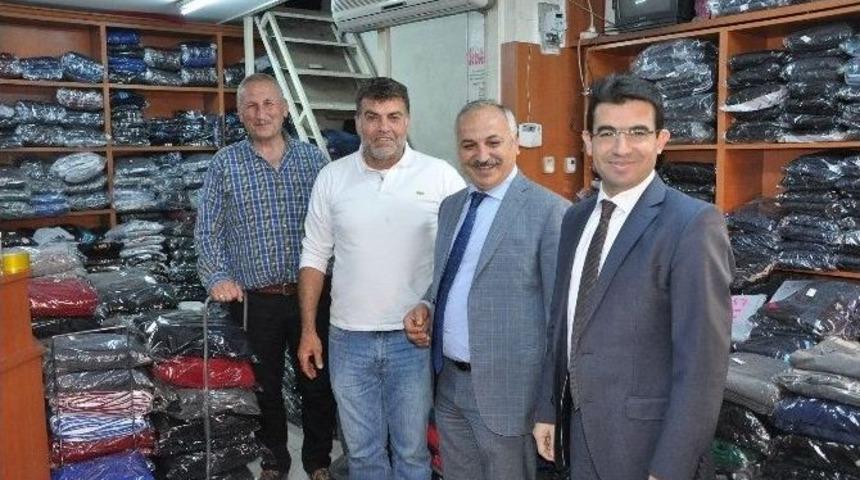 Vergi Dairesi Ve Esob Başkanları Esnafı Ziyaret Etti