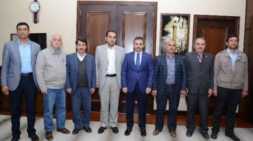 Muhtarlardan Başkan K&uuml;lc&uuml;&rsquo;ye Ziyaret