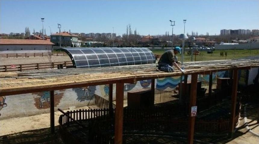 Hayvanat Bah&ccedil;esi Bakım Onarım &Ccedil;alışmaları Devam Ediyor