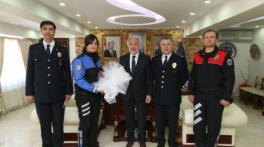 Başkan Sara&ccedil;oğlu&rsquo;na &rsquo;polis Haftası&rsquo; Ziyareti