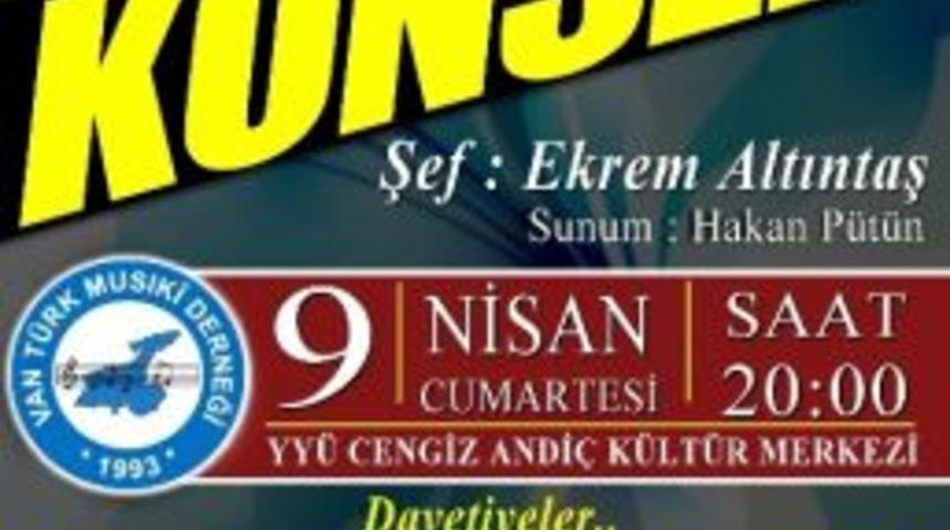 Van Musıki Derneği&rsquo;nden Sadettin Kaynak Anısına Konser