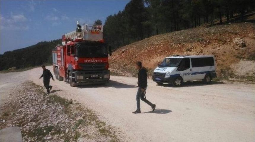 Petrol Kuyusunda Yangın İhbarı Asılsız &Ccedil;ıktı