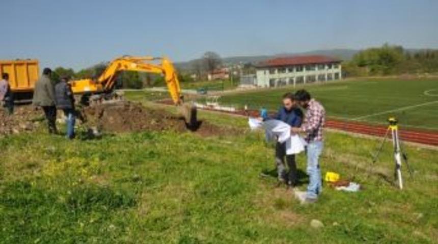 Maşukiye Stadı&rsquo;nda Trib&uuml;n &Ccedil;alışması Başladı
