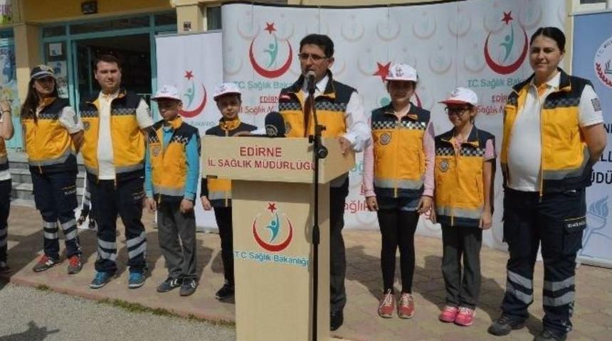 Edirne&rsquo;de &lsquo;ambulansa Yol Ver, Yaşama Yol Ver&rsquo; Etkinliği
