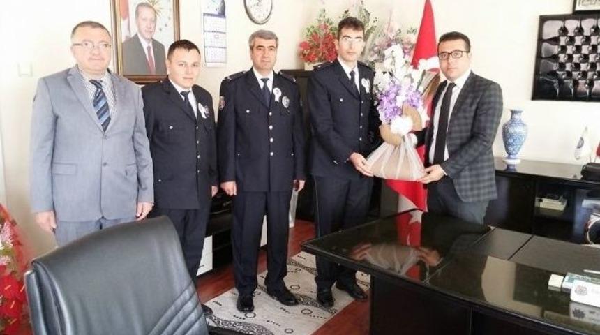 Kaymakam Bayraktar&rsquo;a Polis Haftası Ziyareti