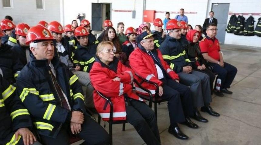 Otistik &Ccedil;ocuklar Yangın Tatbikatına Katıldı