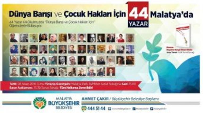 44 Yazar Malatya&rsquo;ya Geliyor