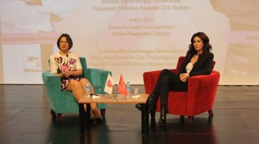 Defne Samyeli, &Uuml;niversiteli &Ouml;ğrencilerle Kansere &lsquo;&rsquo;dur&rsquo;&rsquo; Dedi