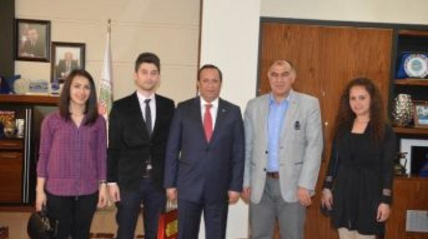 Stajyer &Ouml;ğretmenler Başkan Toltar&rsquo;ı Ziyaret Etti