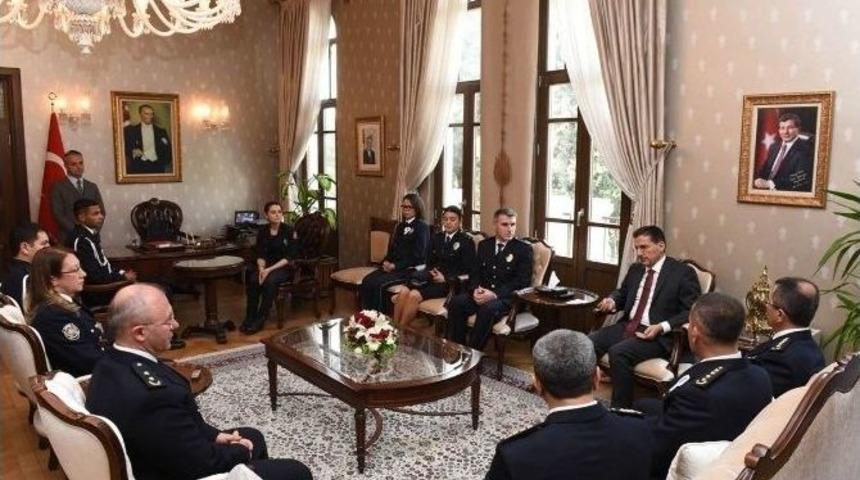 Emniyet&rsquo;ten Vali Topaca&rsquo;ya Ziyaret