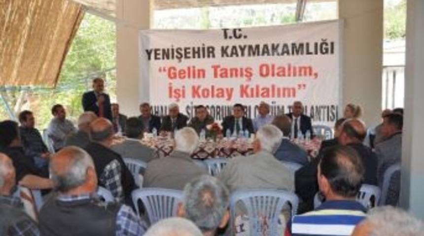 Yenişehir Kaymakamı &Ouml;zarslan, Değirmen&ccedil;ay Sakinleriyle Buluştu