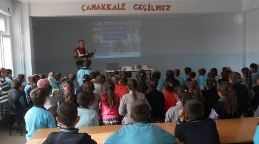 Jandarmadan Öğrencilere Trafik Dersi