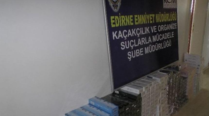 Edirne&rsquo;de Ka&ccedil;ak İ&ccedil;ki Ve Sigara Operasyonu