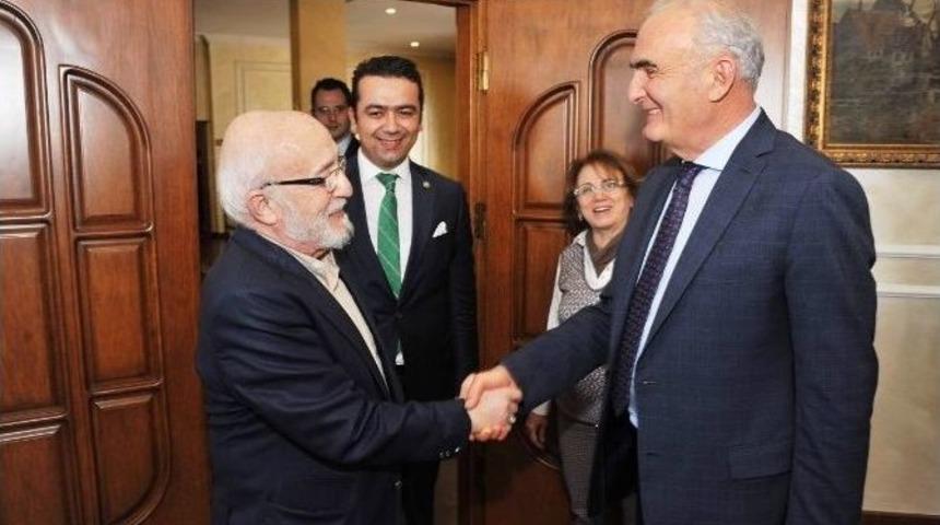 &lsquo;somuncu Baba Aşkın Sırrı&rsquo; Oyuncularından Başkan Yılmaz&rsquo;a Ziyaret