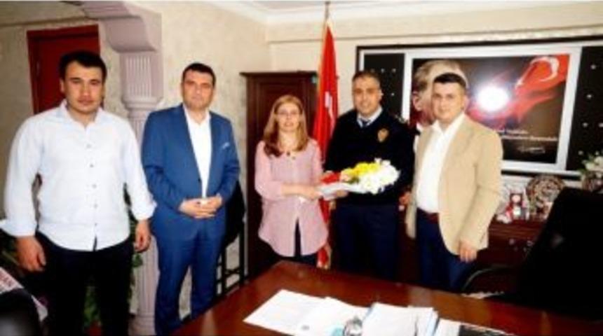 Ak Parti Sarıg&ouml;l Teşkilatından Emniyet M&uuml;d&uuml;r&uuml;ne Ziyaret