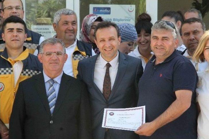 Fethiye’de 112 Acil Personeline Teşekkür Belgesi Yağdı G5